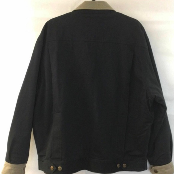 Paul Smith Black Cotton Bomber Jacket Fully Lined Removable Wool Lining Men - Picture 2 of 6